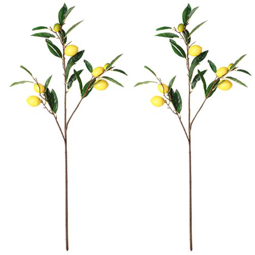 Product Lemon branch decoration, artificial plants, 91cm, set of 2