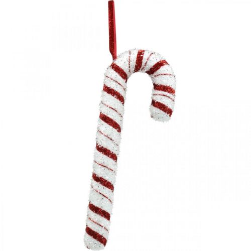 Product Deco Candy Cane Christmas Red White Striped H34cm