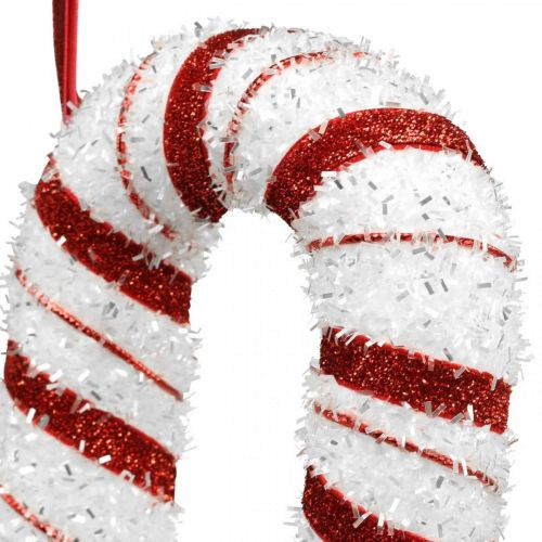 Product Deco Candy Cane Christmas Red White Striped H34cm