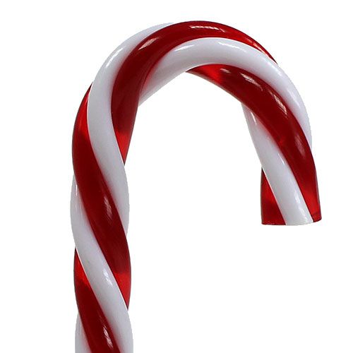 Product Pendant candy cane red, white 7.5cm 6pcs