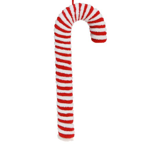 Product Fluffy Candy Canes Christmas Red White Decoration 22cm 6-Piece Set