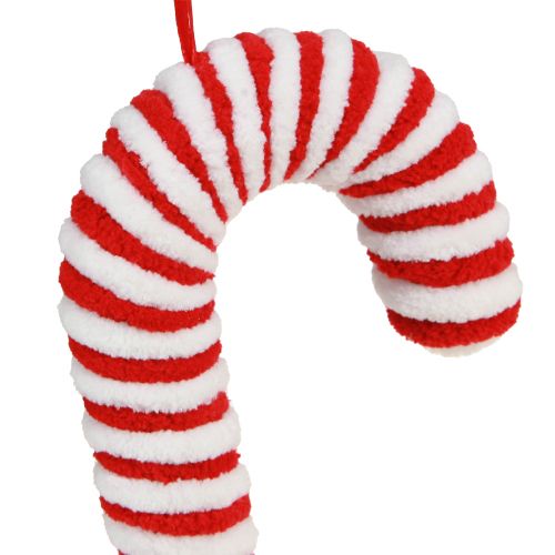 Product Fluffy Candy Canes Christmas Red White Decoration 22cm 6-Piece Set