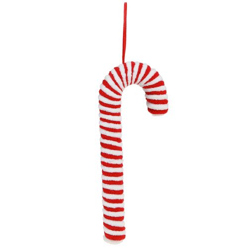 Product Fluffy Candy Canes Christmas Red White Decoration 22cm 6-Piece Set