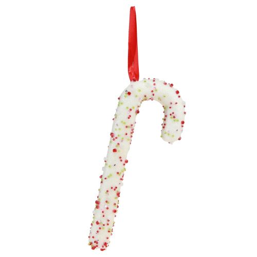 Product Candy Cane Decoration Christmas Hanging White Colorful 20cm Set of 6