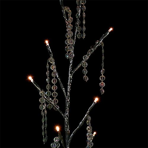 Product Branch silver with diamonds LED 75cm set of 2