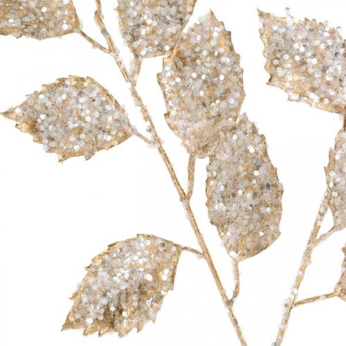 Floristik24 Decorative branch gold and glitter Christmas decoration branch glitter 65cm