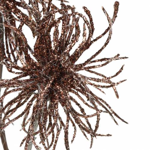 Floristik24 Artificial clematis branch copper with glitter 46cm