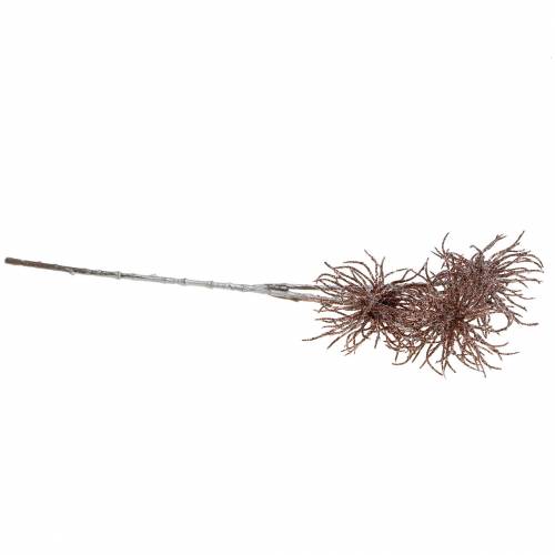 Floristik24 Artificial clematis branch copper with glitter 46cm