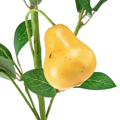 Product Artificial decorative pear branch, yellow, 75cm, fruit branch, artificial flower decoration
