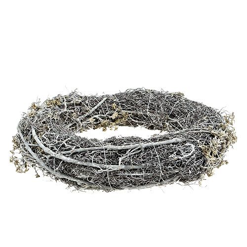 Floristik24 Branch wreath Ø30cm white