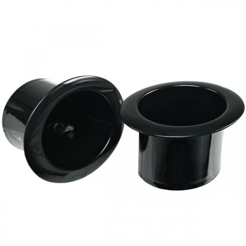 Product Decorative cylinder, New Year's Eve decoration, hat for planting, planter New Year Black H5cm L12cm 20 pcs
