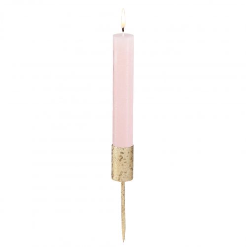 Floristik24 Advent candle holder gold candle holder stick candles Ø28mm 4pcs
