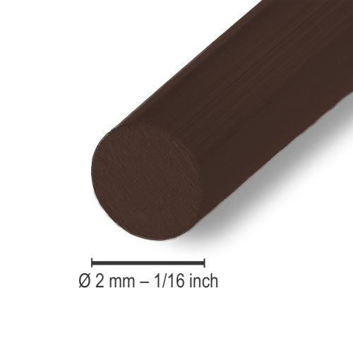 Product Brown aluminum wire for floristry, jewelry, and crafts, Ø2mm, 60m, 500g