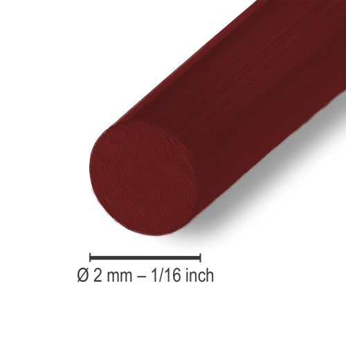 Product Aluminum wire Ø2mm, 60m, 500g, Bordeaux color - Versatile craft wire for decoration and DIY projects