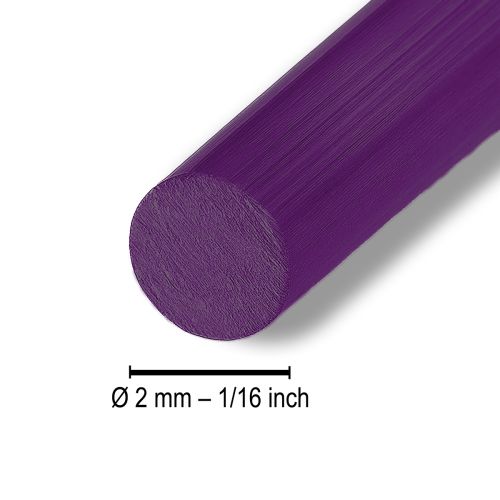 Floristik24 Aluminum wire Ø2mm dark purple 60m 500g