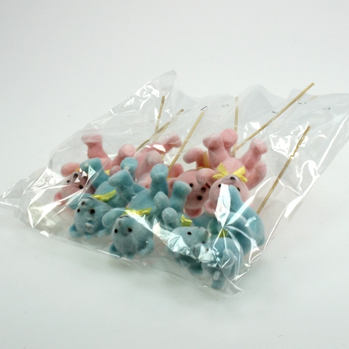 Floristik24 Decorative bears assorted colors 9cm 8pcs.
