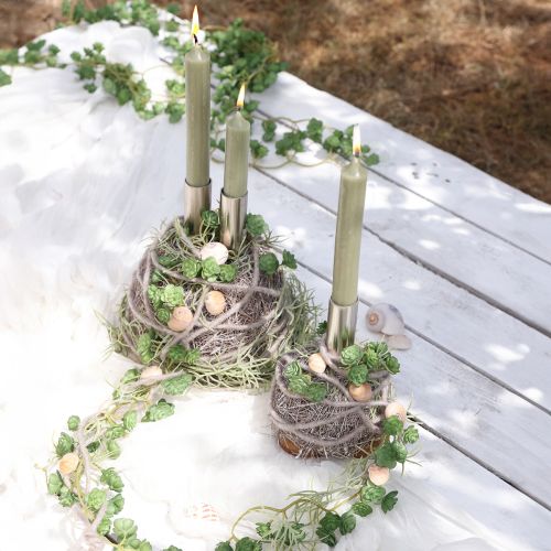 Product Natural craft material palm fibers, white washed, 1kg Palmyra palm for decoration &amp; crafts