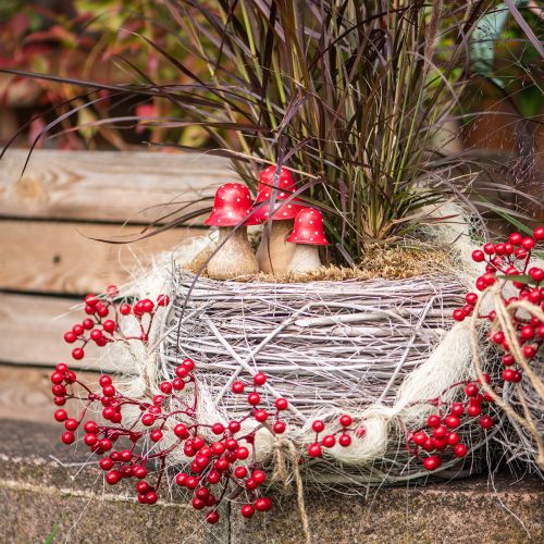 Berry Branch Artificial Red Berries Branch Decoration L50cm 2pcs | Floristik24.ie