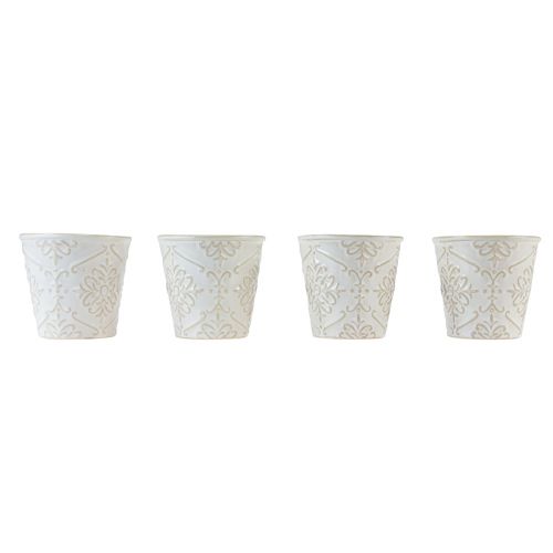 Product Planter Ceramic Plant Pot White Ø7cm H8cm 4pcs