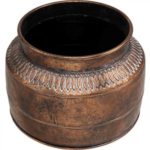 Floristik24 Planter large metal copper relief decorative planter Ø31.5cm H23cm