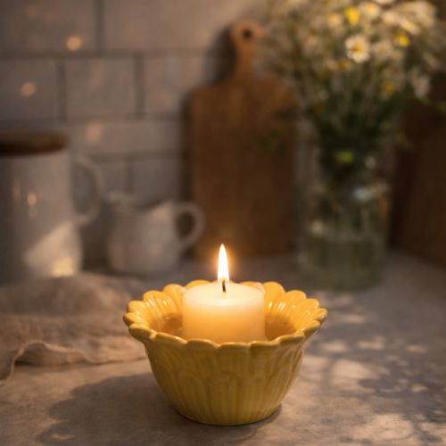 Product Decorative ceramic flower bowl for home decor and gift ideas, 13cm, 2 pieces