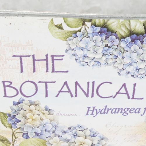 Product Oval metal flower bowl with handles, for hydrangeas, 32×15×15cm