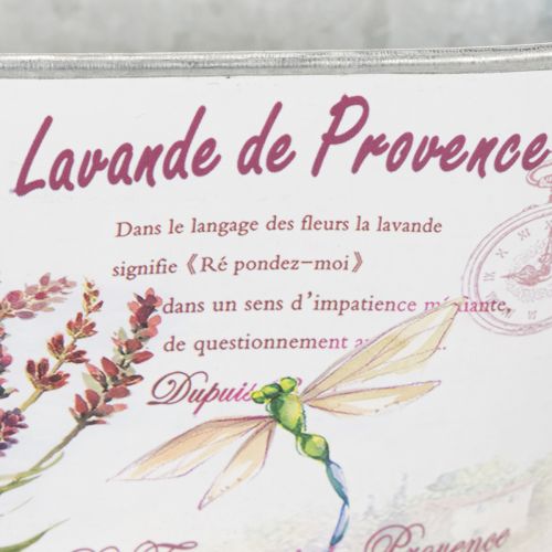 Product Oval metal flower bowl with handles, lavender, 32×15×15cm