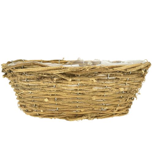 Product Natural flower bowl, decorative bowl with vine design, 31cm, rustic, planter