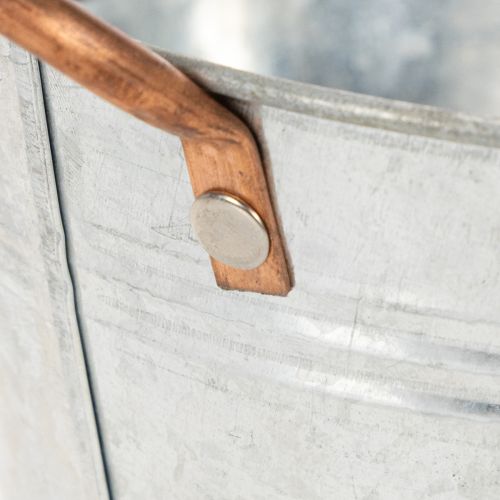 Product Round flower bowl with handles, metal bowl Ø17.5cm H9cm