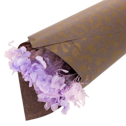 Floral silk leopard pattern brown wet strength 50x75cm 20pcs | Floristik24.ie