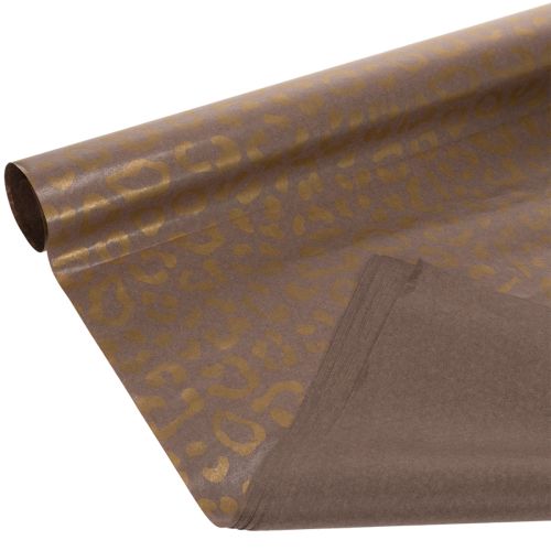 Floral silk leopard pattern brown wet strength 50x75cm 20pcs buy online | Floristik24.ie
