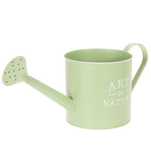 Flower pot, decorative watering can, mint green zinc planter, Ø16.5cm buy online | Floristik24.ie