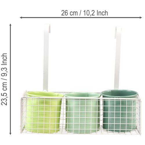Product Hanging flower pot, balcony decoration, kitchen decoration, L26cm