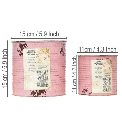 Product Flower pot set for balcony and garden, planter box decoration, vintage style, 15cm, 3 pieces