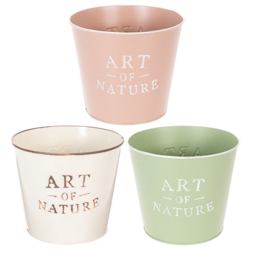 Zinc flower pot Art of Nature, various colors, Ø17.5cm H15cm buy online | Floristik24.ie