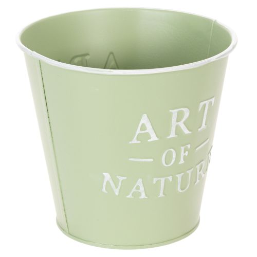 Zinc flower pot, mint green, Ø15cm, H13.5cm | Floristik24.ie