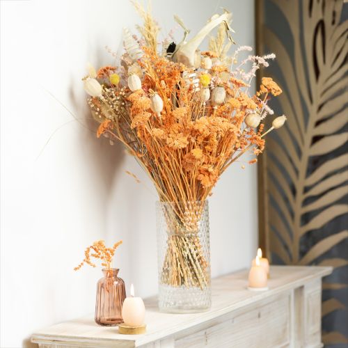 Product Flower vase, glass vase, candle glass, lantern glass Ø11.5cm H23.5cm