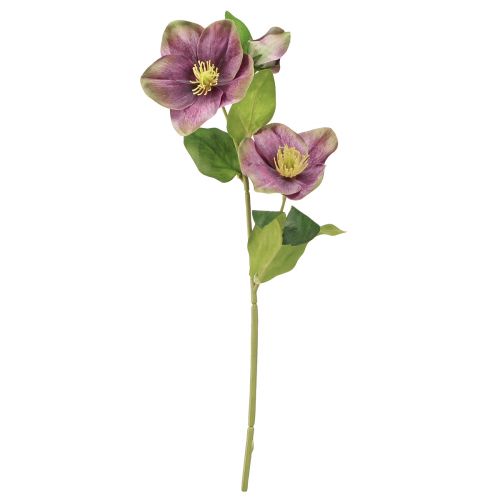 Product Christmas Roses Artificial Snow Rose Purple Flower L35cm 6 Pcs