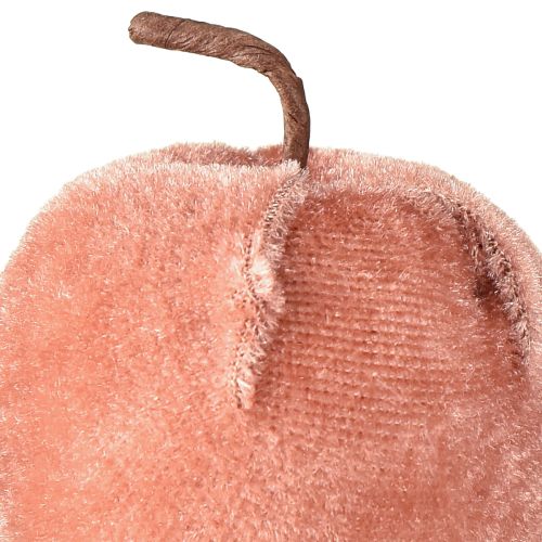 Product Decorative apples fabric apple velvet brown yellow Ø5cm H6cm 12 pcs