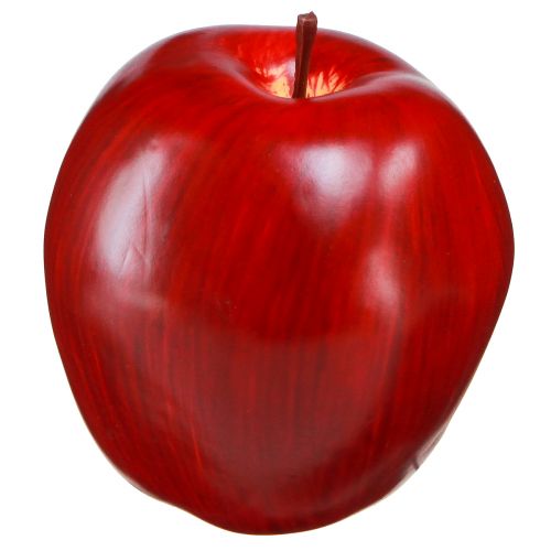 Floristik24 Decorative Apple Red Decorative Fruit Ø8cm H9.5cm Red Delicious 4 pcs