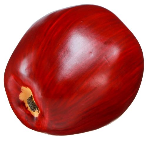 Product Decorative Apple Red Decorative Fruit Ø8cm H9.5cm Red Delicious 4 pcs