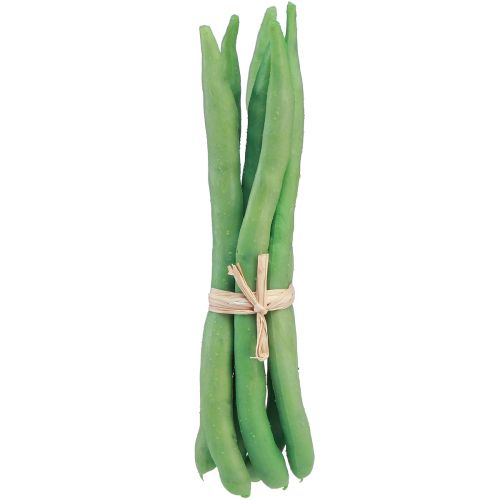 Decorative Beans, Artificial Vegetables, Green, Real Touch, 17cm, 6 Pieces