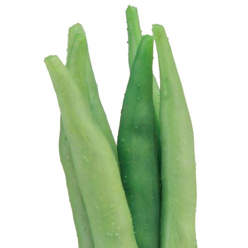 Product Decorative Beans, Artificial Vegetables, Green, Real Touch, 17cm, 6 Pieces
