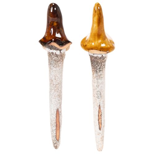 Decorative garden gnome figure for plant pots, 16cm, 2 pieces | Floristik24.ie
