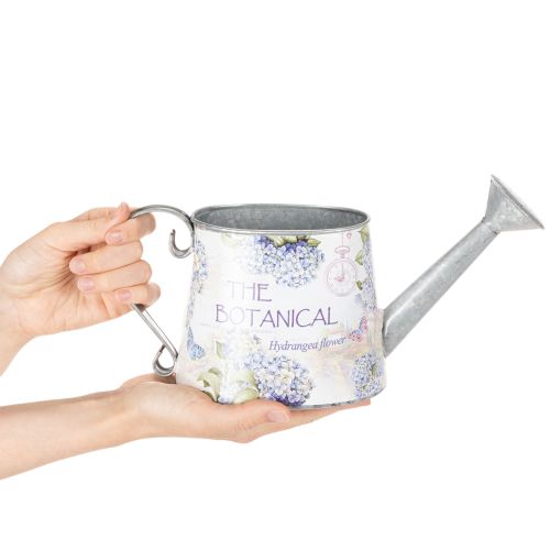 Decorative Watering Can Hydrangea Metal Vintage Flowers 30x11x14.5cm | Floristik24.ie