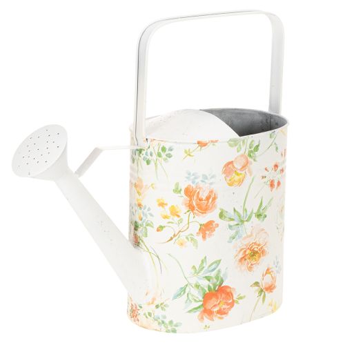Vintage decorative metal watering can with rose motif, summer garden decoration, nostalgic planting can, H31.5 cm buy online | Floristik24.ie