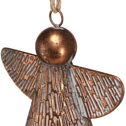 Product Decorative Bell Guardian Angel Metal Bronze 19.5x12x19cm Vintage Shabby Chic Room Decoration