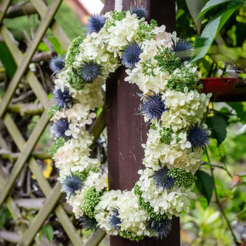 Floristik24 Decorative Hydrangea Artificial White Snowball Hydrangea 65cm