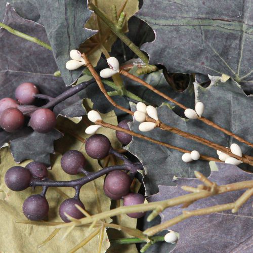 Product Decorative wreath vine leaves and grapes autumn wreath grapevines Ø60cm