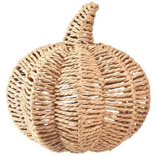 Product Decorative pumpkin raffia natural rustic autumn decoration Ø25cm H25cm